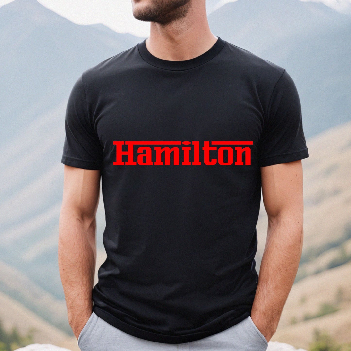 Hamilton Ferrari, Lewis Ferrari, Ferrari style shirt, f1 shirt, formula 1 shirt, car racing shirt, racing gift, Ferrari gift, Lewis Hamilton