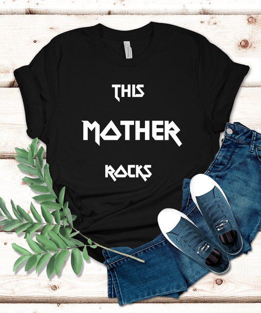 Mom rocks, Rock shirt, metal shirt, heavy metal shirt, mother shirt, mom shirt, new mother gift, new mom gift