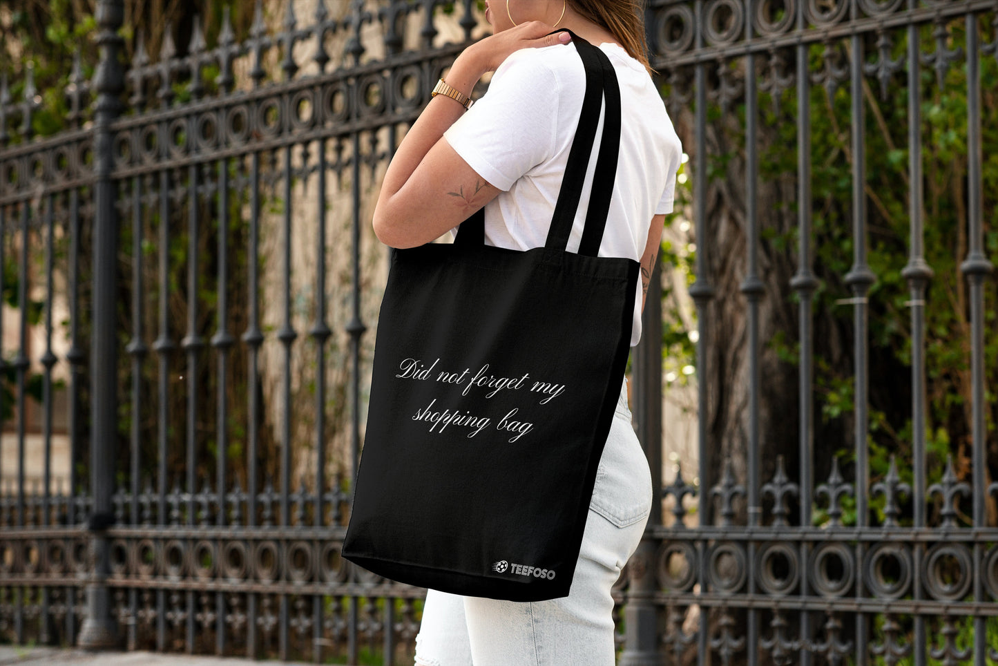 Did not forget my shopping bag, Tote Bag, funny tote bag, shopping bag,